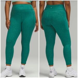 Lululemon Invigorate High-Rise Tight 25" in Crunch Teal Lagoon [T68]